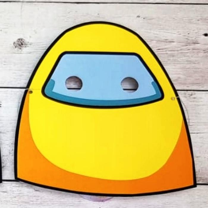 Gambar Among Us Birthday Mask Topeng Pesta - Kuning dari Sizzles Sweet Corner undefined Tokopedia