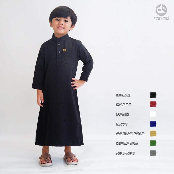 Gambar Jubah Anak Usia 2-12 tahun / Gamis Anak / Baju Muslim Anak laki laki - Hitam, 2 dari Tokomuslim.co.id undefined Tokopedia