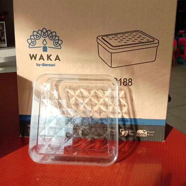 Gambar [ 1 kg ] Toples persegi / Toples Kue Kering, Kue Lebaran WAKA S188 ( H dari theofiliashop undefined Tokopedia