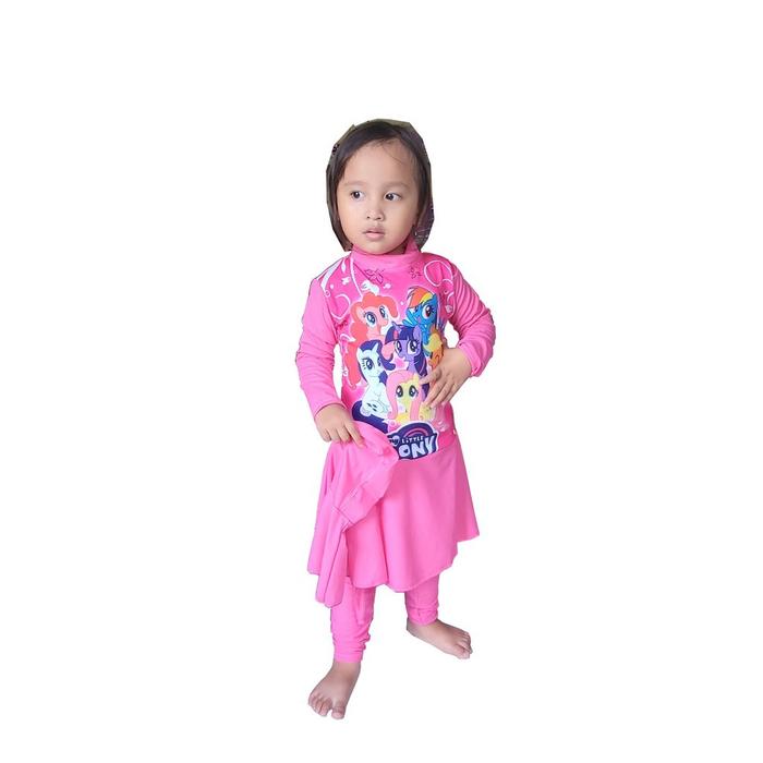 Gambar Baju renang muslim muslimah anak TK usia 2-6 tahun karakter - frozen, M dari Grosir Baju Renang undefined Tokopedia