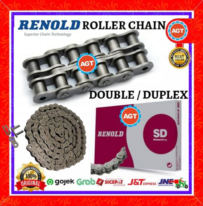 Jual RENOLD ROLLER CHAIN RS80 DOUBLE PICTH 25.40 HARGA MURAH KEMASAN ...