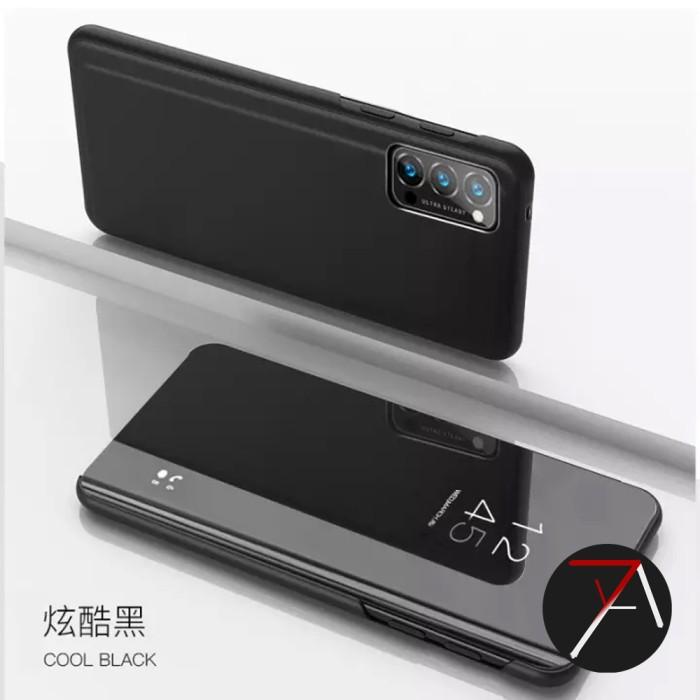 Gambar Oppo Reno 5 Reno5 5G Flip Clear View Standing Mirror Cover Case Casing - Merah Muda dari 17 Agustus Case undefined Tokopedia