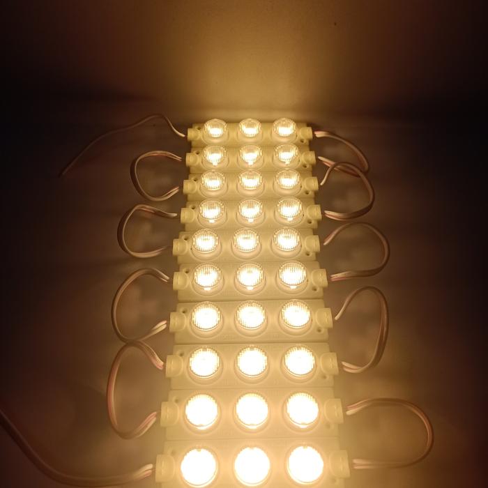 Gambar LAMPU LED STRIP MODUL 3 MATA BESAR SMD 5720 3030 12V dan 24V GRAD A - Kuning dari SJLED88 undefined Tokopedia