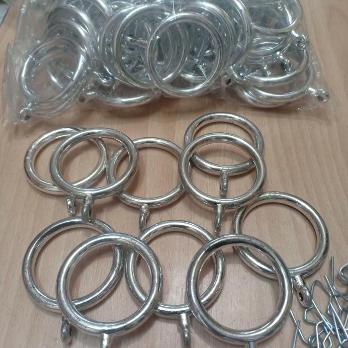 Gambar ring cin cin besi gorden bulat - silver dari central jaya cikampek undefined Tokopedia