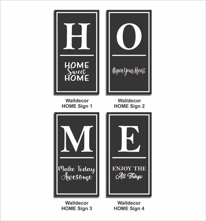 Gambar Hiasan Pajangan Dekorasi Dinding Wall Decor Poster Home Sign Black 1 - HOME BLACK 01 dari Prima Shabby Craft undefined Tokopedia