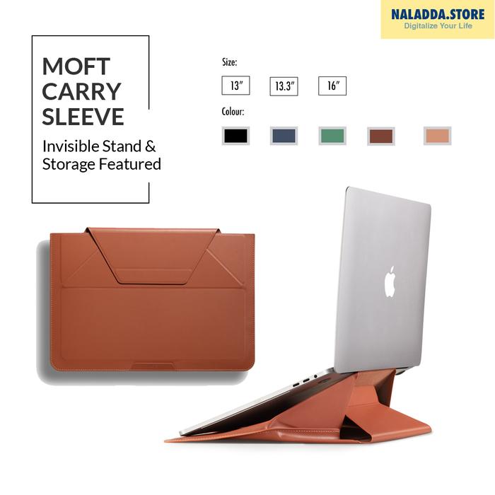 Gambar MOFT 2-in-1 Tas Laptop Sleeve & Stand |for Macbook & Universal Laptop - Sienna Brown, 13" dari naladda_store undefined Tokopedia