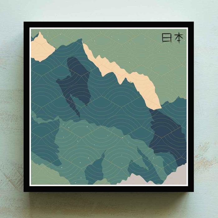 Gambar Hiasan Dinding Poster Dekorasi Wall Decor Pajangan Japanese Style Art - Cover, Rear Hanger dari Joy n Happiness undefined 5 Tokopedia