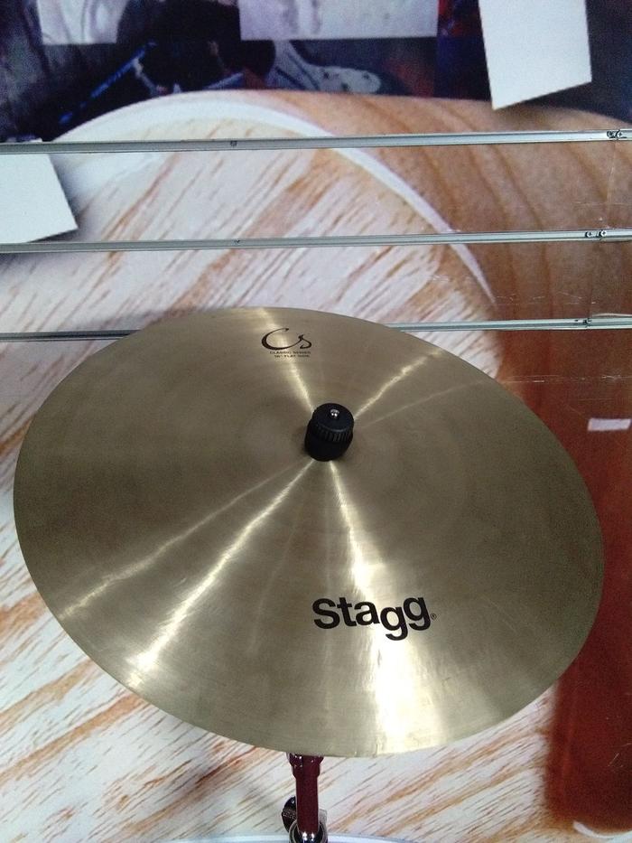 Stagg CS-RF22 Classic FLAT Ride Becken – 22 Zoll (ca. 56 Cm), Für Schlagzeug