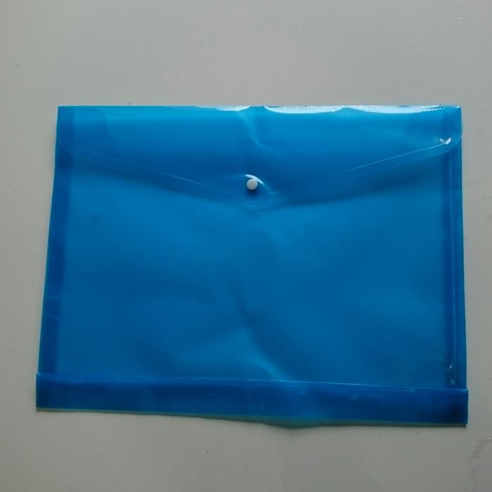 Gambar Map Bening / Map Transparan / Map Kancing Folio/ Map Dataflex F4 - Biru dari LadangAtk Stationery undefined Tokopedia