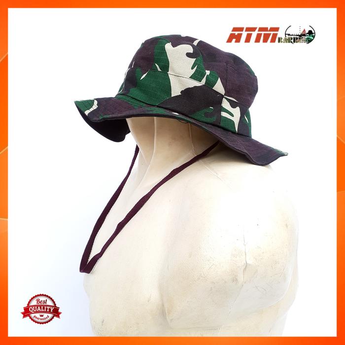 Gambar BUCKET HAT TOPI RIMBA LORENG HUNTING KAMUFLASE dari ATM Laras undefined Tokopedia