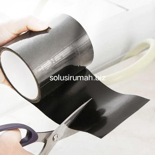 Gambar ISOLASI WATERPROOF TAPE 4 * 5 INCH 100 x 152 MM HITAM ANTI BOCOR dari solusirumah.biz undefined Tokopedia