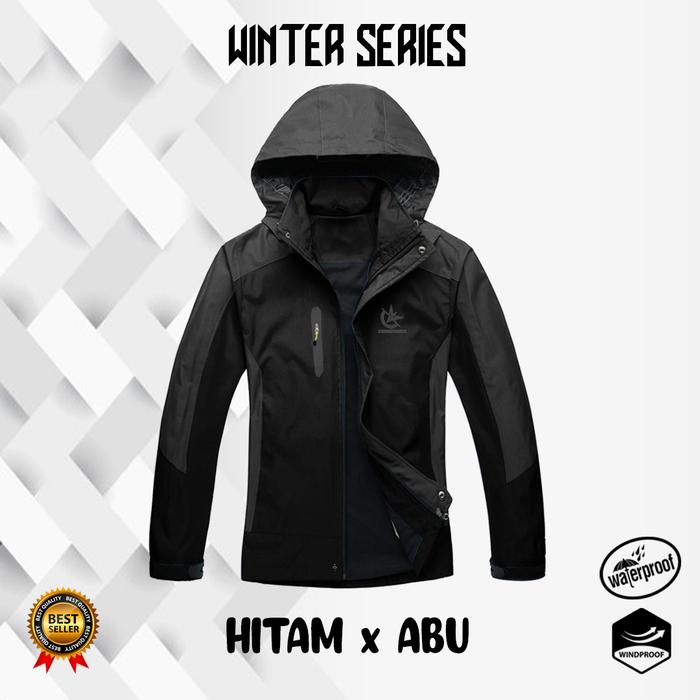 Gambar Jaket Motor Touring Pria Windproof - Hitam x Abu, XXL dari CONSTANT ADVENTURES undefined Tokopedia