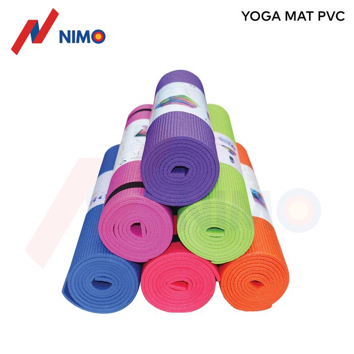 Gambar NIMO Yoga Mat PVC | Matras Yoga | 6 mm & 8 mm - WARNA RANDOM - 6 mm dari Nimoshi-Sport Official undefined Tokopedia