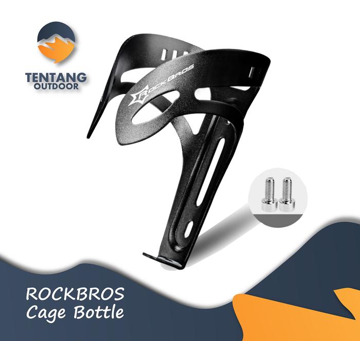 Gambar ROCKBROS Rak Botol Handle Bar Stang Plus Bracket Sepeda MTB Aksesoris - Silver dari TentangOutdoor undefined Tokopedia