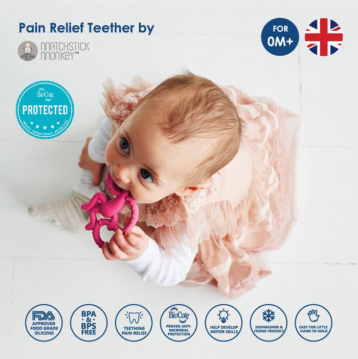 Gambar Matchstick Monkey Mini Monkey Teether - Rubine Red dari Panintihub undefined Tokopedia