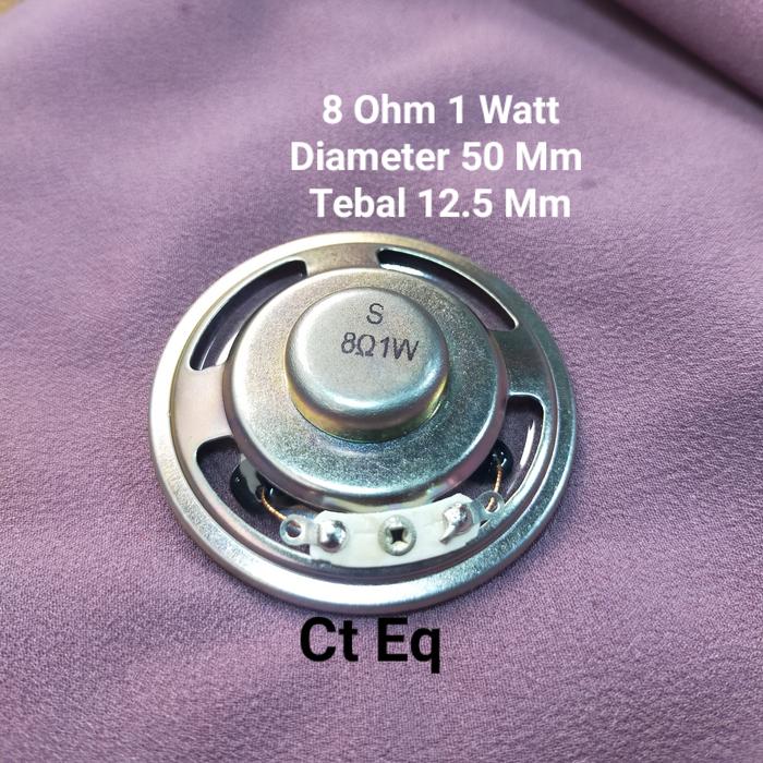 Gambar Speaker 8 ohm 1 Watt diameter 50 mm Tebal 12.5 mm speaker 8R 1W dari Ct Eq 1 undefined Tokopedia