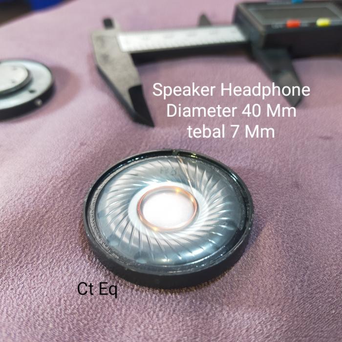 Gambar Speaker Headphone diameter 40 Mm tebal 7 Mm Headphone Speaker 112db dari Ct Eq 1 undefined Tokopedia