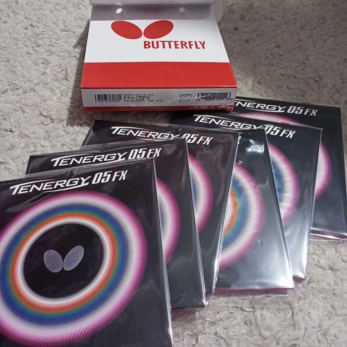 Gambar KARET PINGPONG TENIS MEJA BUTTERFLY TENERGY 05 DAN 05 FX SERIES - Merah, Tenergy 05 FX dari SADEWA SPORTS undefined Tokopedia