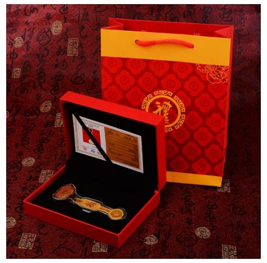 Gambar 1 Set Gift Ruyi Emas + box CNY ZodiacOxPacket dari TRIWINDU SHOP_NEW undefined Tokopedia