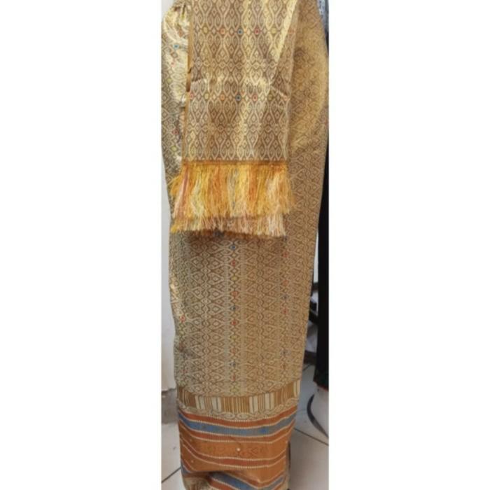 Gambar rok songket - Kuning dari Rimbun Collection 79 undefined Tokopedia