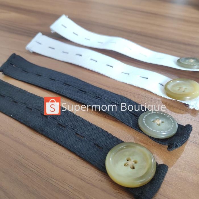 Gambar Sambungan Kancing Pinggang Celana Elastis / penyambung celana - Putih dari Supermomboutique undefined Tokopedia