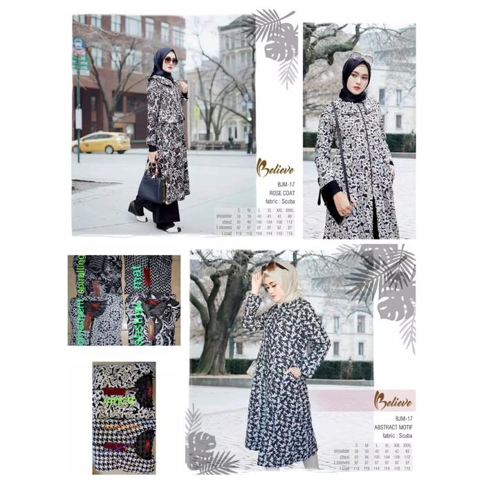 Gambar Jaket Wanita Believe BJM 17 LEAF / Fashion Outerwear Muslim Wanita - S dari Arif.id_NEW undefined 5 Tokopedia