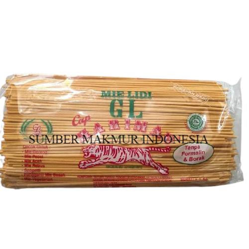 Gambar MIE LIDI / MIE GOMAK GL CAP HARIMAU KUNING 1 KG - ECERAN dari Sumber Makmur Indonesia undefined Tokopedia