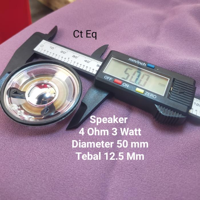 Gambar Speaker 4 ohm 3 Watt diameter 50 mm Tebal 12.5 mm speaker 4R 3W dari Ct Eq 1 undefined Tokopedia