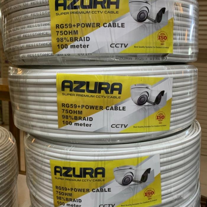 Gambar Kabel CCTV RG59+P 100 meter Azura kabel coxial plus power DC dari General Security undefined Tokopedia