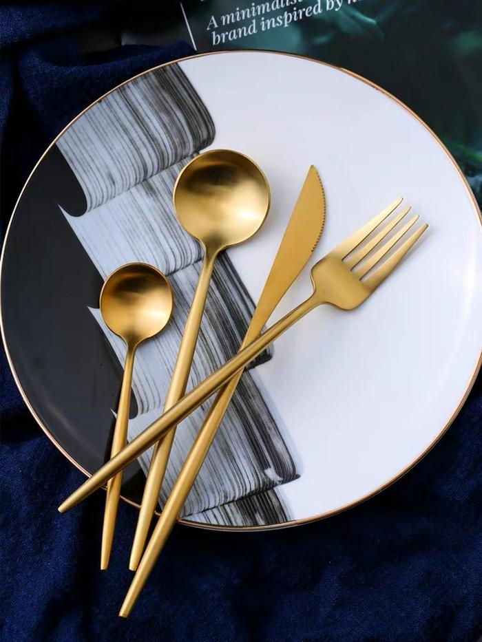 Gambar Fine Dining Set Moroccan/ Dinner Set Plate/ Piring Makan/ Fine Dining - Cutleries 4pcs dari 100props undefined Tokopedia