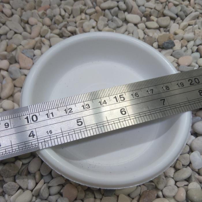 Gambar Tatakan atau Alas Pot Diameter 10 Cm - Putih dari Najwa Niaga undefined Tokopedia