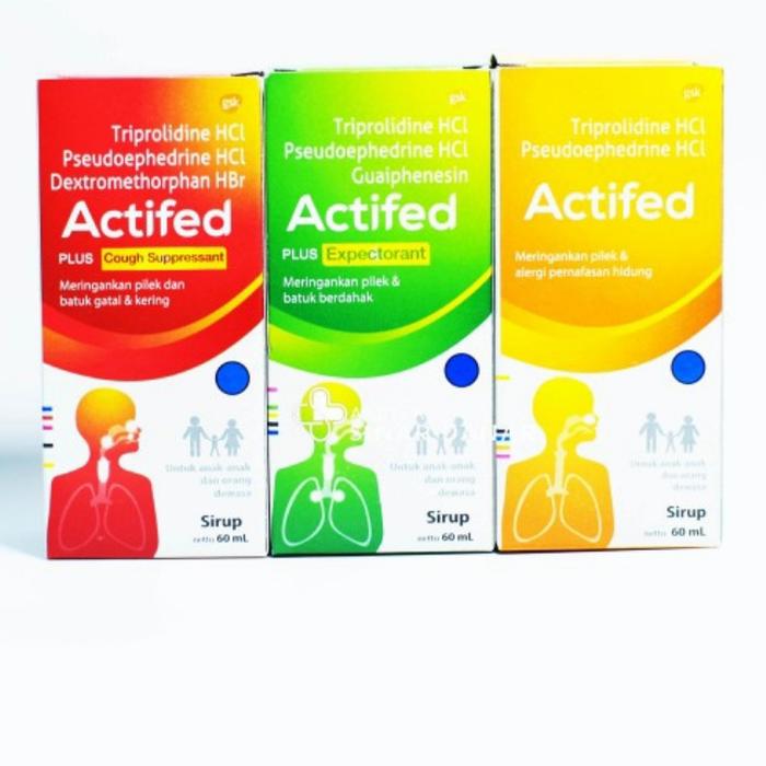 Gambar actifed plus cough supressant sirup 60 ml - Merah dari Murah Sekali Shop undefined Tokopedia