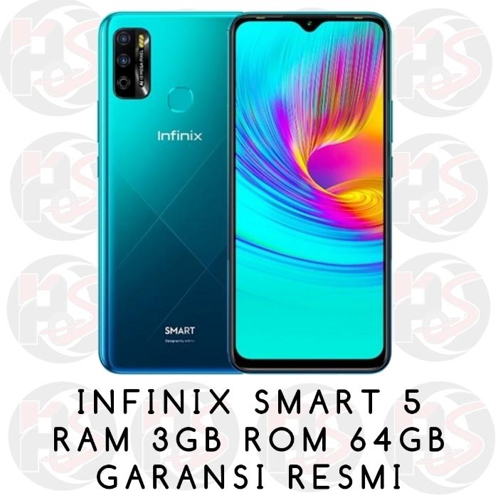 Gambar Infinix Smart 5 3/64 RAM 3GB ROM 64GB GARANSI RESMI INFINIX - CYAN dari Premium Store 88 undefined Tokopedia