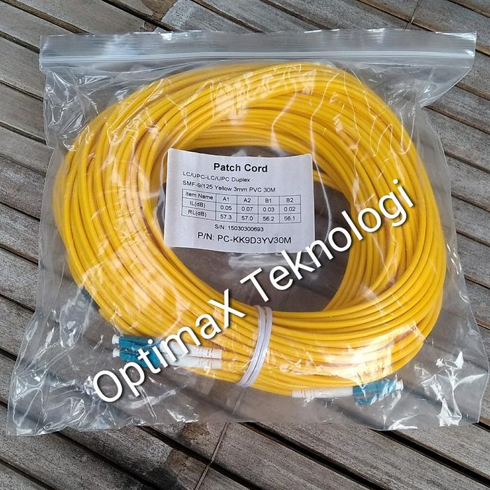 Gambar Patchcord OS2 LC-LC Duplex SingleMode Kabel 9/125 - 30 Meter dari OptimaX Teknologi undefined Tokopedia