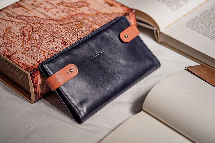 Gambar Dompet Panjang Pria Wanita Kulit Sapi Asli Grade A Seri Bermuda - Hitam dari drussaleathergoods undefined Tokopedia