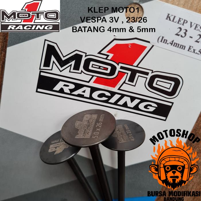 Gambar Klep Racing Moto1 23-26 Vespa Sprint Primavera S LX GTS isi 3pcs dari BursaModifikasiBandung undefined Tokopedia