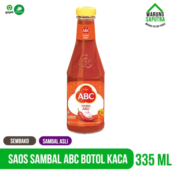 Gambar Saos Sambal ABC Botol Kaca 335mL Asli / Bawang / Saus Tomat / Extra - Sambal Asli dari Warung Saputra undefined Tokopedia