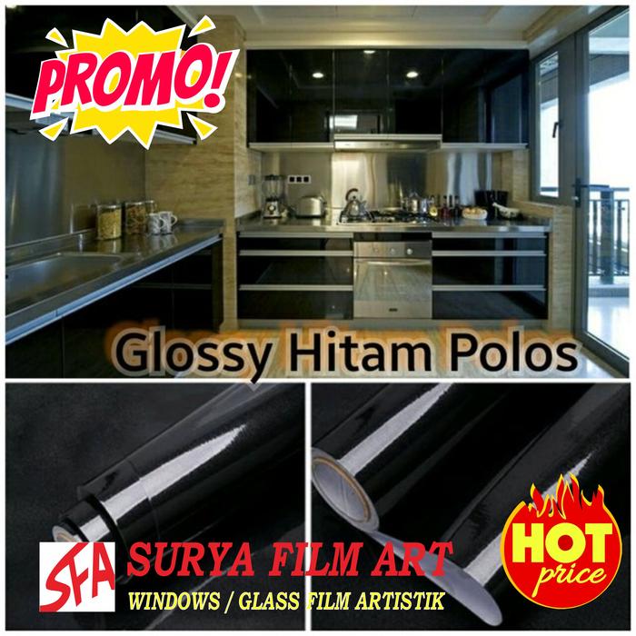 Gambar stiker kitchen set/stiker dapur/stiker dinding - Hitam dari Stiker Kaca SFA undefined Tokopedia