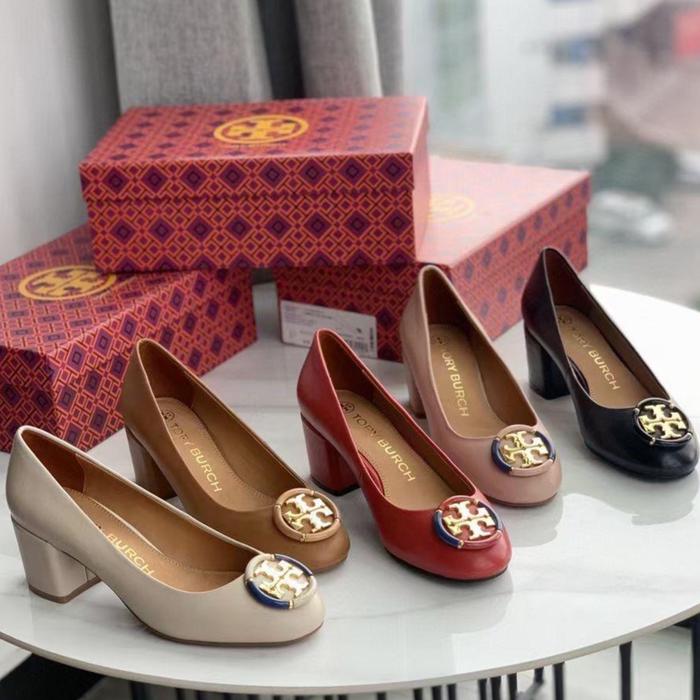 tory burch multi logo pump