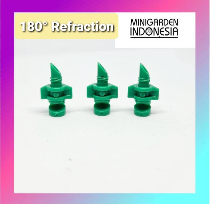 Gambar Micro Jet Sprayer 90 - 360 Derajat Alat Siram Irigasi Taman Aeroponik - 180 derajat dari Minigarden Indonesia undefined Tokopedia