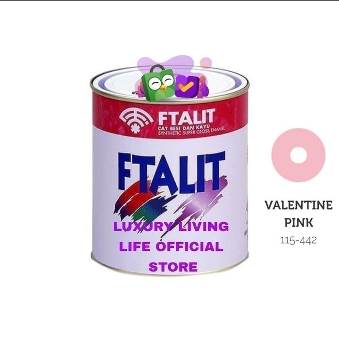 Gambar Cat Minyak FTALIT 442 Valentine Pink 1kg Cat kayu besi solvent kilap dari Luxury Living Life undefined Tokopedia