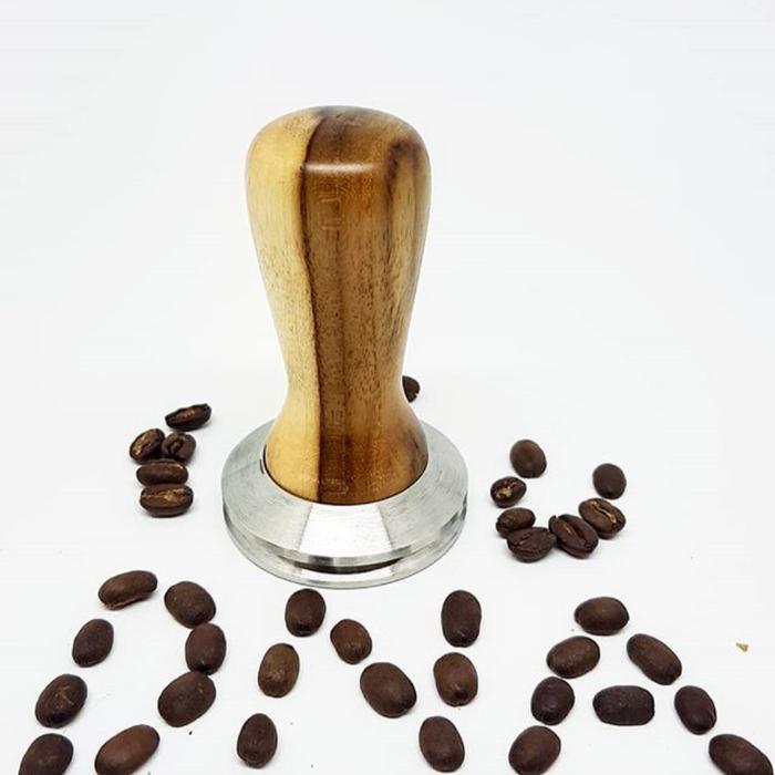 Gambar Tamper Rokpresso + Kopi Temper + Coffee Tamper Rokpresso - Kayu Jati dari Ptrus Coffee Supplier undefined Tokopedia