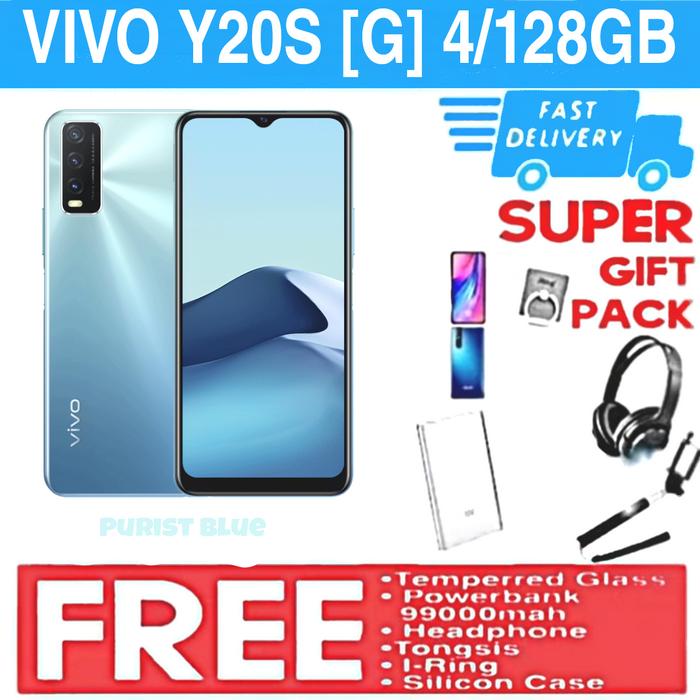 Gambar VIVO Y20S [G] Ram 4/128GB Garansi Resmi VIVO INDONESIA - Purist Blue, Tanpa Bonus dari OVANST0RE undefined Tokopedia