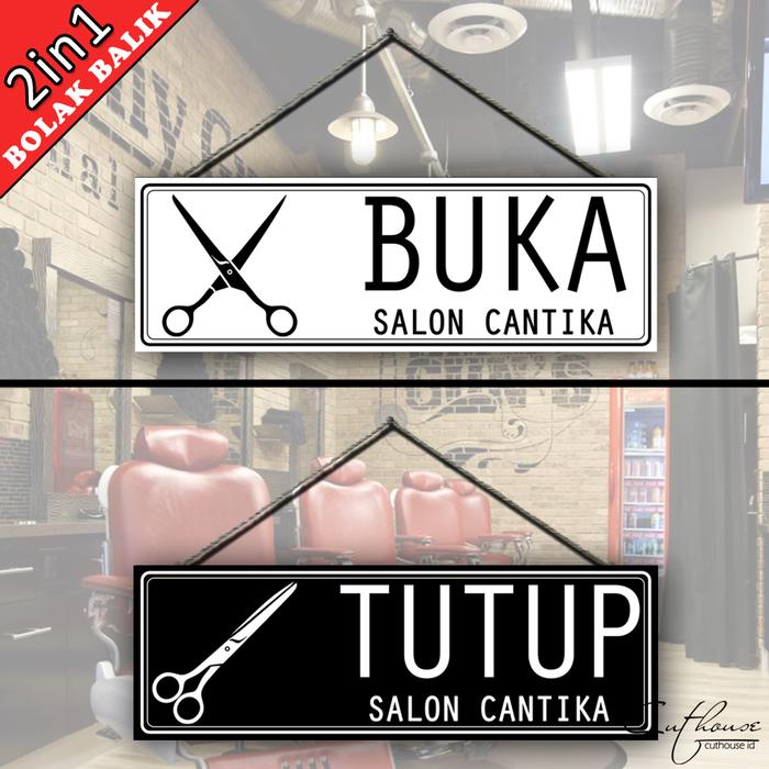 Gambar HSW005 SHOP SIGN -home wall decor tulisan open close buka tutup|barber - Indonesia, PAKAI NAMA dari Cuthouse Indonesia undefined Tokopedia