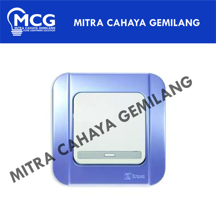 Gambar SAKLAR TUNGGAL ENGKEL BROCO GALLEO WARNA 1 GANG 1 WAY - Biru dari Mitra Cahaya Gemilang undefined 4 Tokopedia