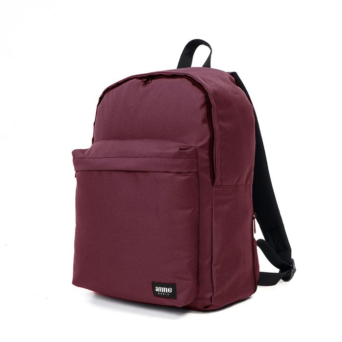 Gambar ANNE BASIC - STEVE BACKPACK / TAS RANSEL KULIAH / KANTOR - Merah maroon dari Anne basic undefined Tokopedia