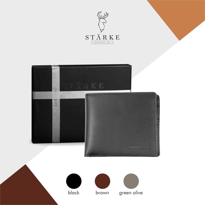Gambar Starke Dompet Pria Lipat Kulit Asli Dompet Kulit Pria Lofty Buck - Hitam dari STARKE Leather undefined Tokopedia