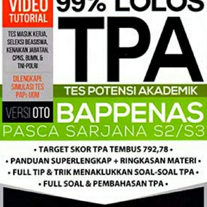 Jual 99 Lolos Tpa Versi Oto Bappenas Pasca Sarjana S2 S3 Kota Tangerang Selatan Viqsa Collection Tokopedia