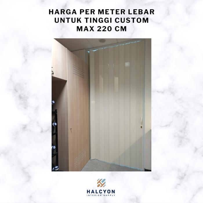 Gambar Penyekat Ruangan / Pintu Lipat PVC / Folding Door PVC FREE SURVEY - L dari Halcyon Interior Supply undefined Tokopedia