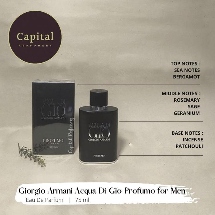 Jual Giorgio Armani Acqua Di Gio Profumo Parfum 75 ml - Kota Tangerang  Selatan - Capital Perfumery | Tokopedia
